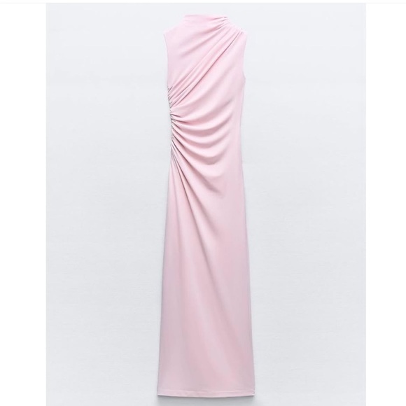 Zara Pink Midi Dress - Picture 7 of 9